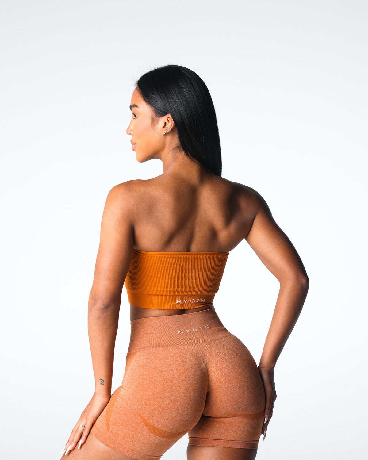 Terracotta Conquer Ribbed Seamless Bra