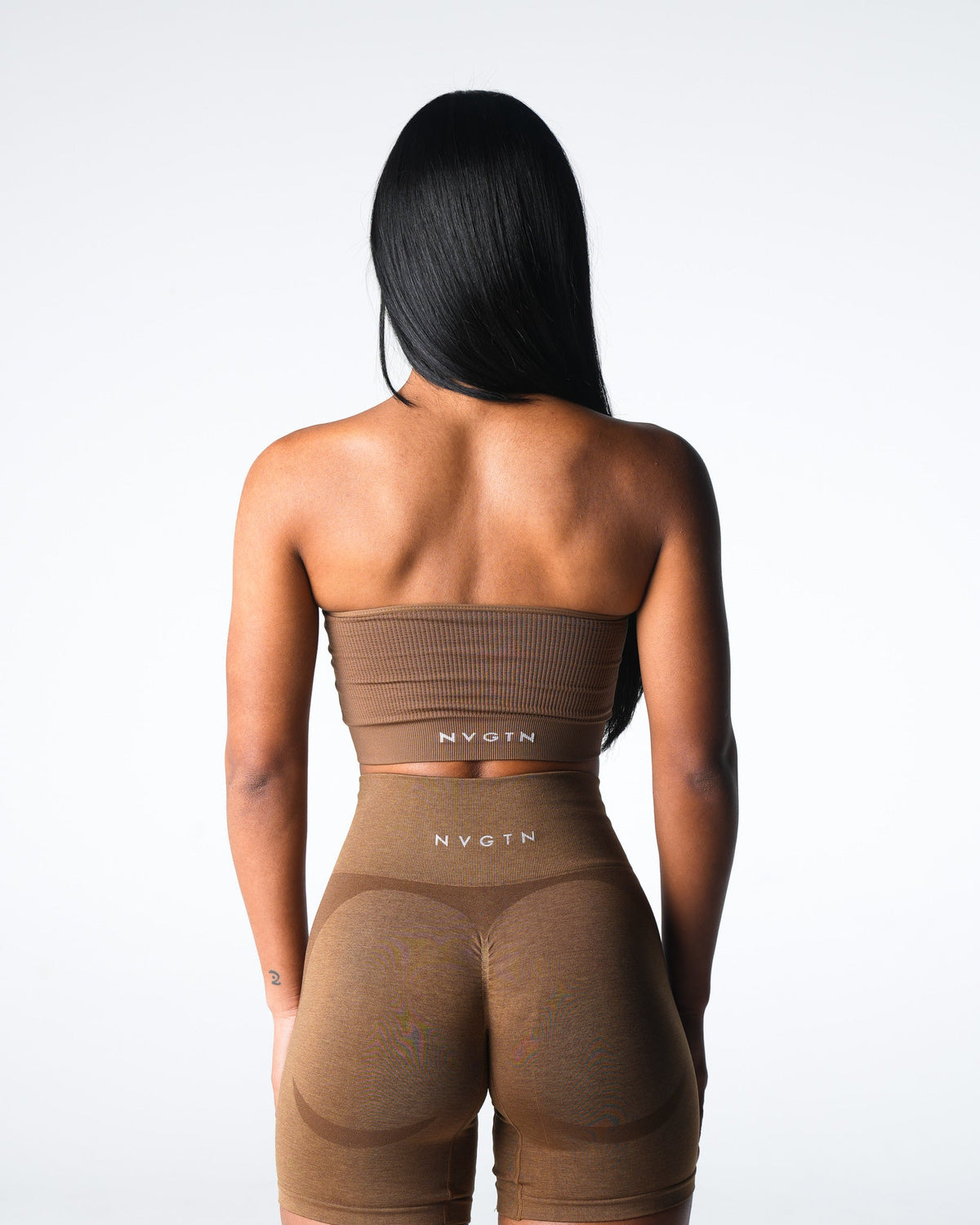 Mocha Conquer Ribbed Seamless Bra