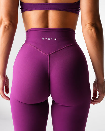 Deep Violet Effortless Flare Leggings