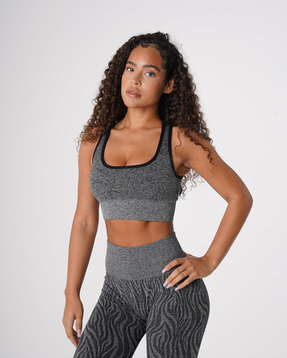 Black Speckled Zebra Eclipse Seamless Bra