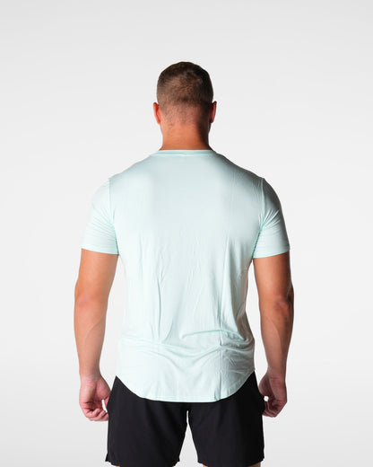 Light Green Tech Fitted Tee