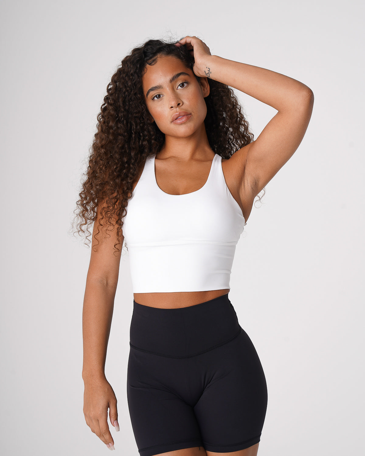 White Matrix Bra Top