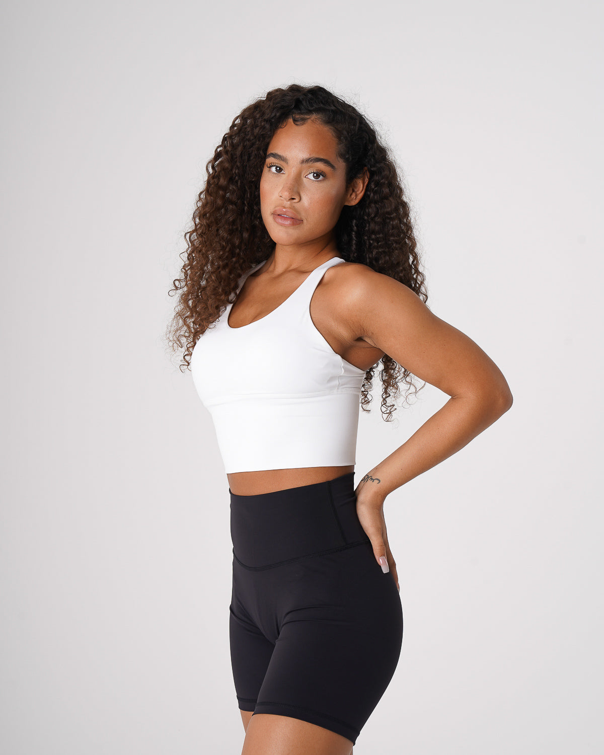 White Matrix Bra Top