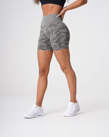 Khaki Green Camo Seamless Shorts