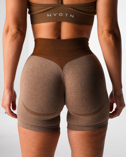Mocha Knockout Seamless Shorts