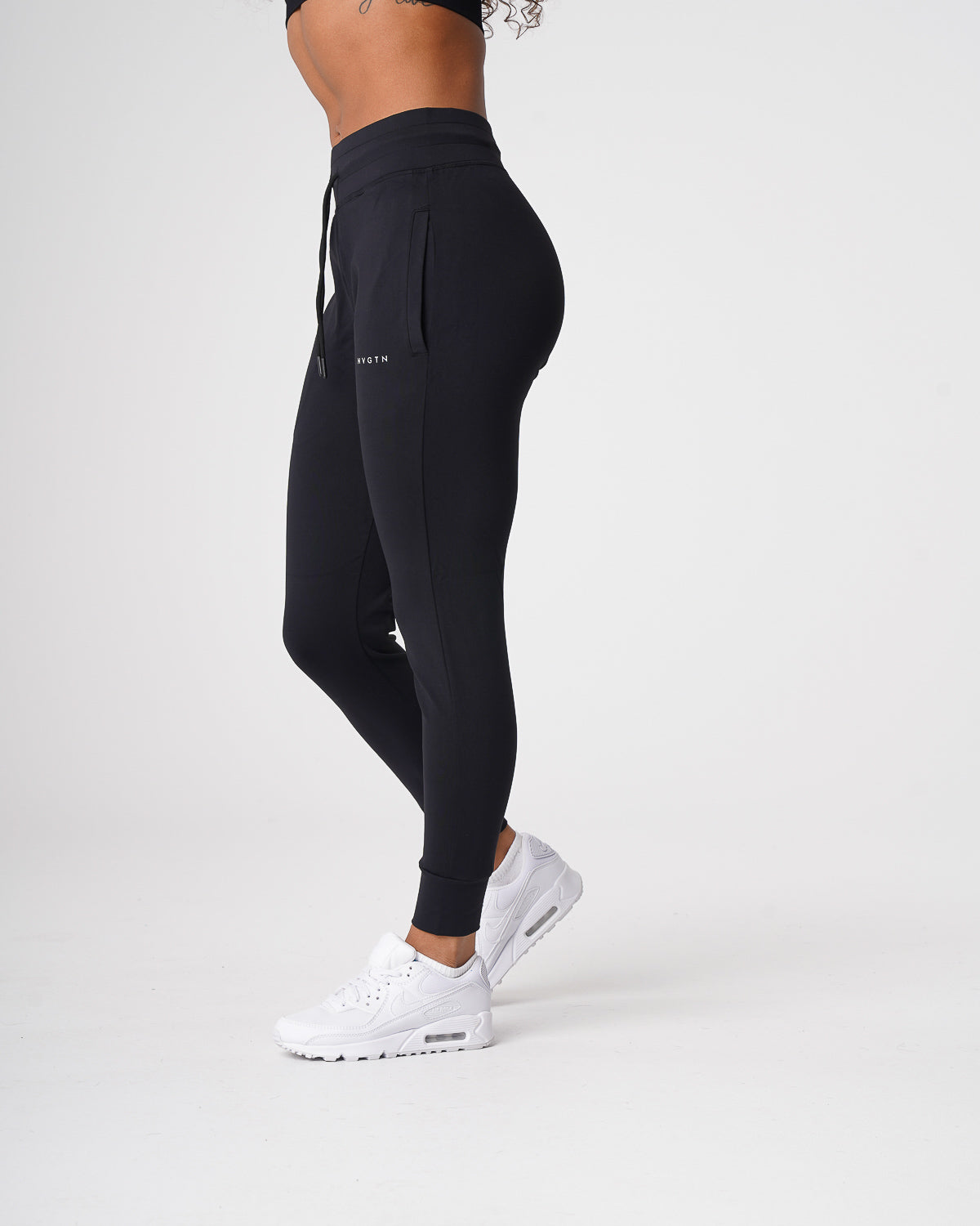 Jet Black Joggers