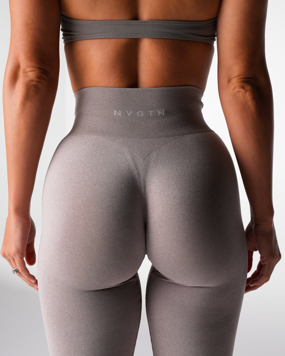 Taupe Tall Iconic Seamless Flare Leggings
