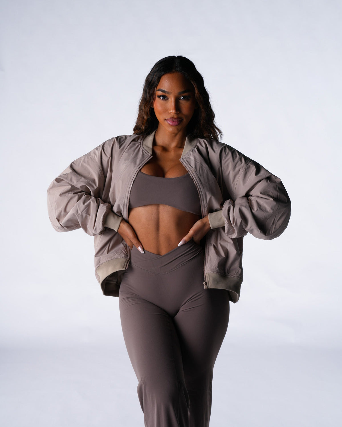 Cashmere Strata Bomber Jacket