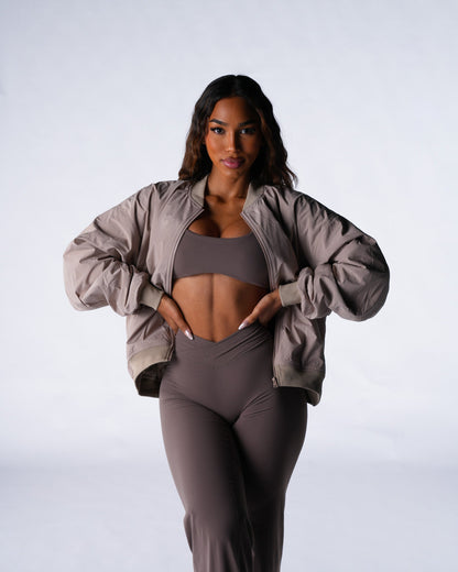 Cashmere Strata Bomber Jacket