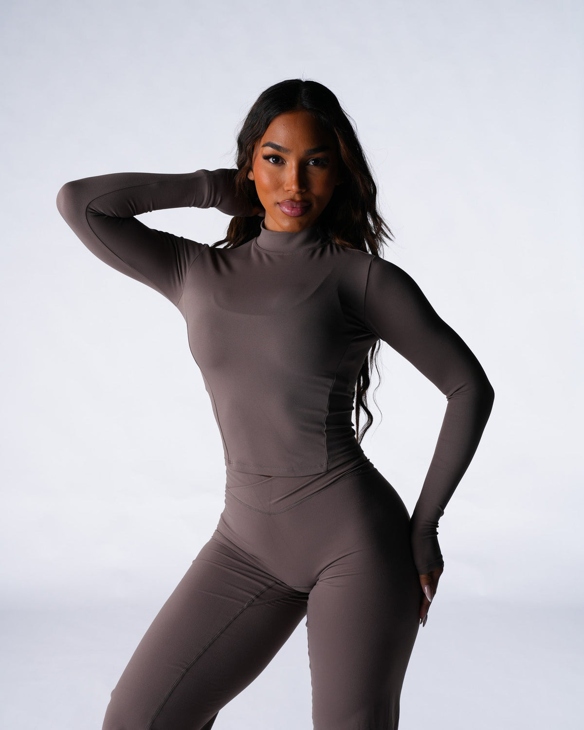 Dark Roast Solace Mock Neck Long Sleeve