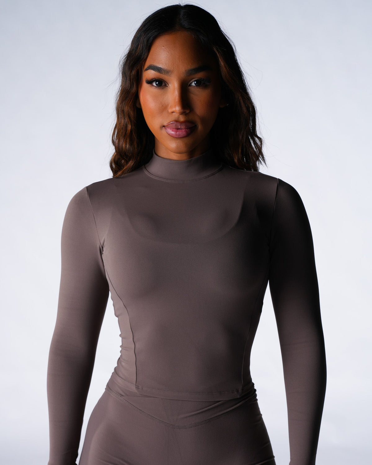 Dark Roast Solace Mock Neck Long Sleeve